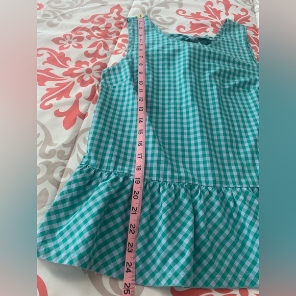 J. Crew Factory Gingham Printed Bow-Back Tie Back Cotton Peplum Tank Top - Picture 8 of 9
